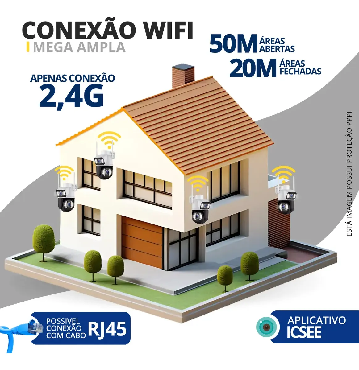 Câmera Segurança Ip Externa Wifi A28 App Icsee À Prova Dágua 2