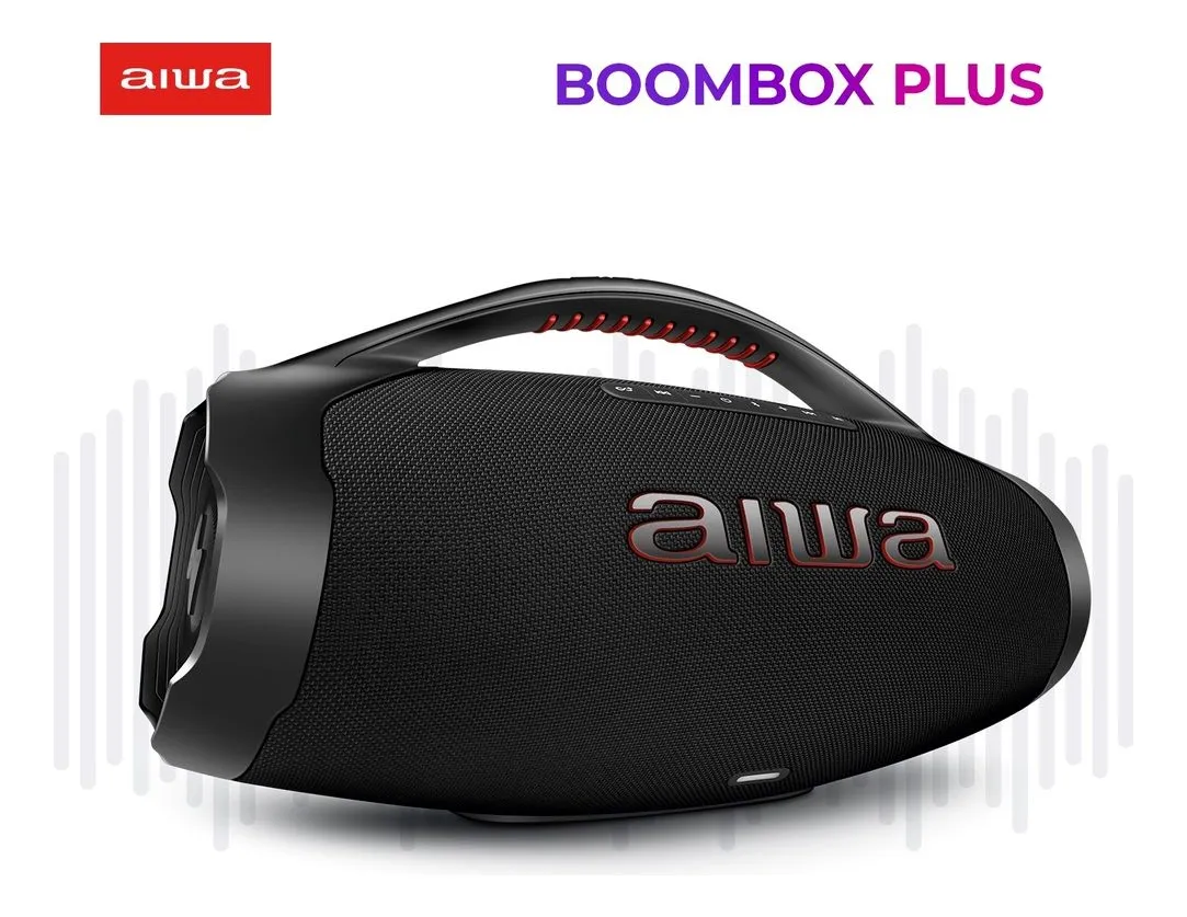 Caixa de Som Boombox Plus 200W 220V AIWA BBS-01-B 5