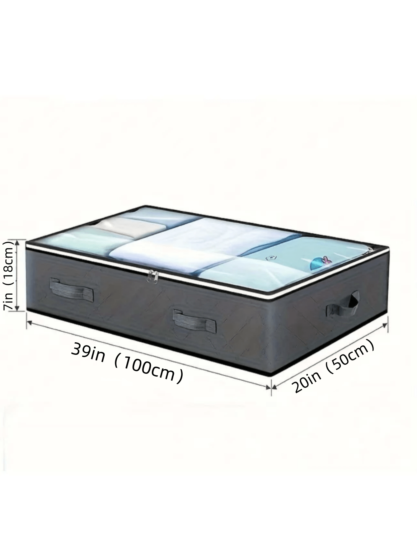 Organizador de Armazenamento Embaixo da Cama em Tecido Não Tecido, Sacos Organizadores de Guarda-Roupa À prova de Umidade, Caixas de Viagem, Cosméticos, Sacos Organizadores de Férias, Estojo de Maquiagem de Grande Capacidade para Batons, Pincéis, Cuidados com a Pele, Telefone, Moedas, Pequenos Itens, Adequado para Casa, Presente, Férias e Festividades como Quarto, Organizador, Armazenamento Doméstico, Camiseta Branca Feminina, Calça Preta Feminina, Roupas de Inverno Femininas, Vestido  🎁Cupom 50% OFF para todo Novo Usuário!  2
