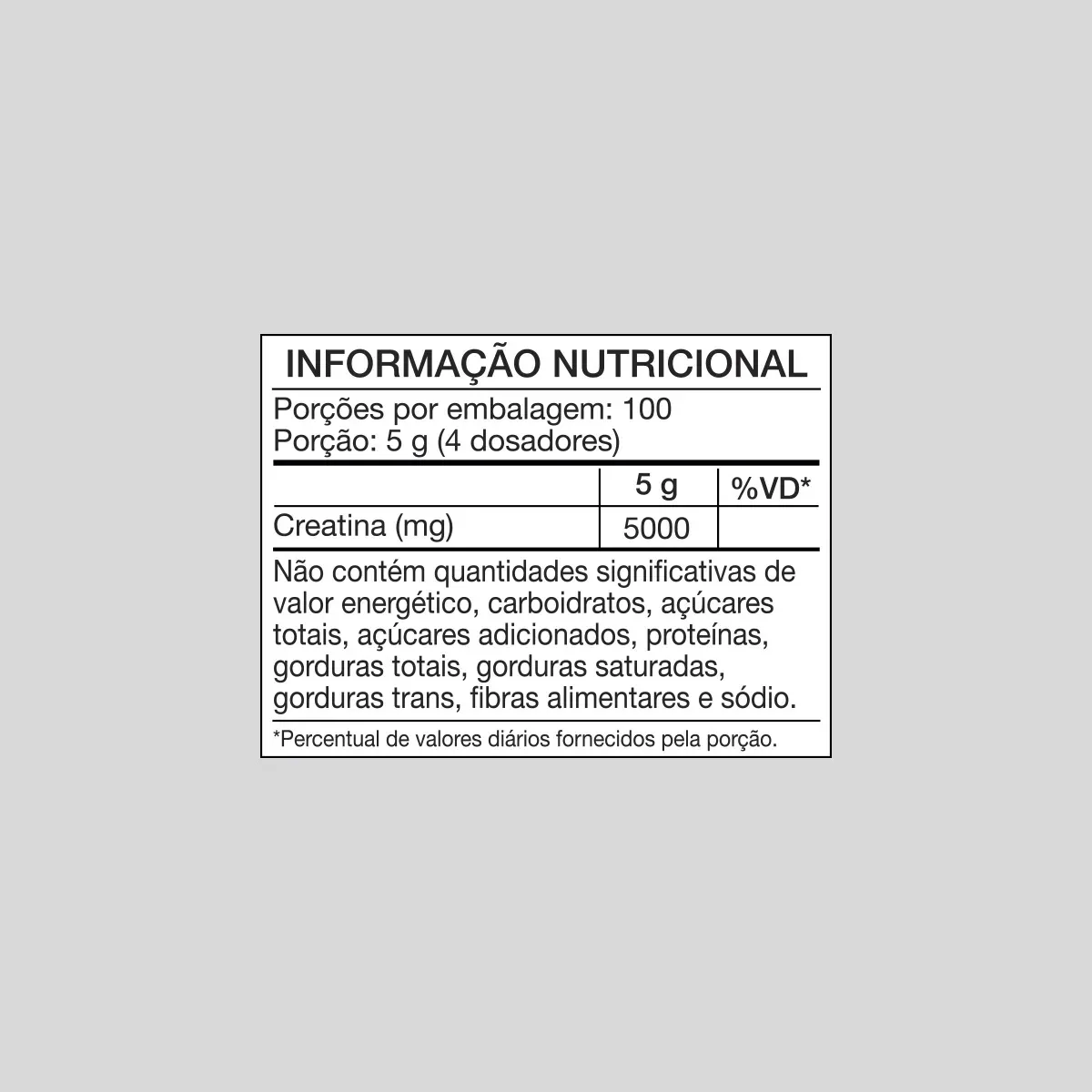 Creatina Monohidratada 500g Growth Supplements - Sem Sabor em Pó 2