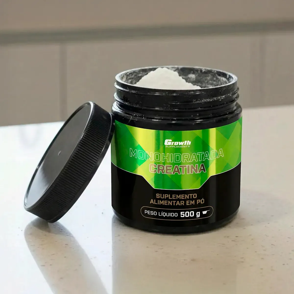Creatina Monohidratada 500g Growth Supplements - Sem Sabor em Pó 4