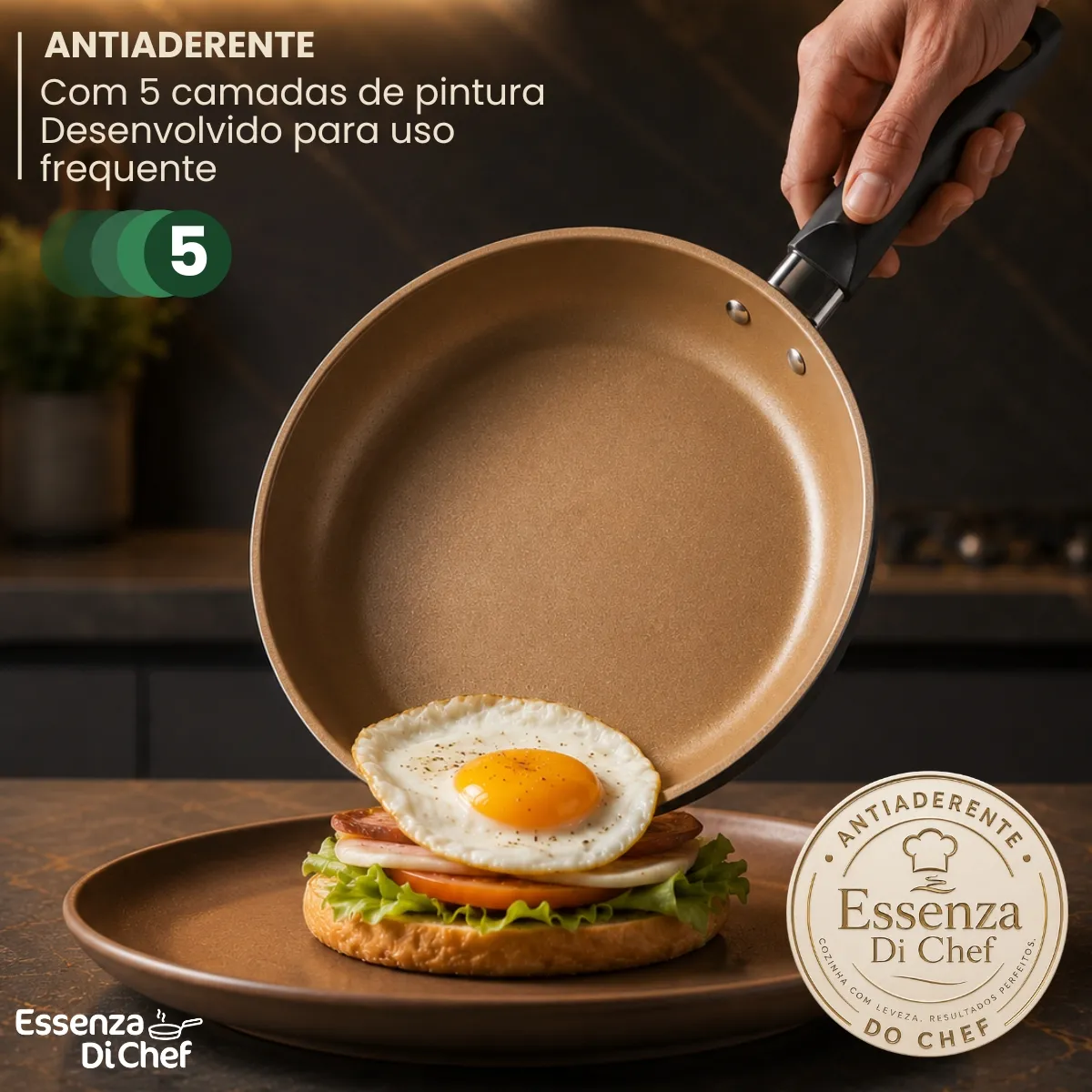 Conjunto Panelas Antiaderente 10 Peças Teflon Várias Cores 2