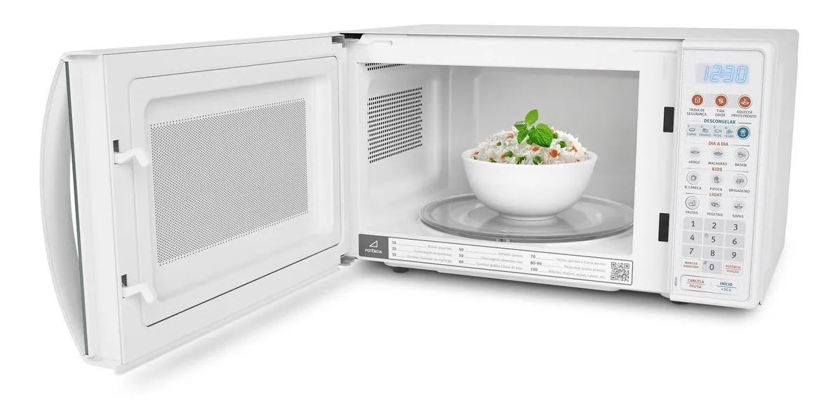 Micro-ondas Electrolux 20L Branco com Função Tira Odor e Descongelar MTO30 3