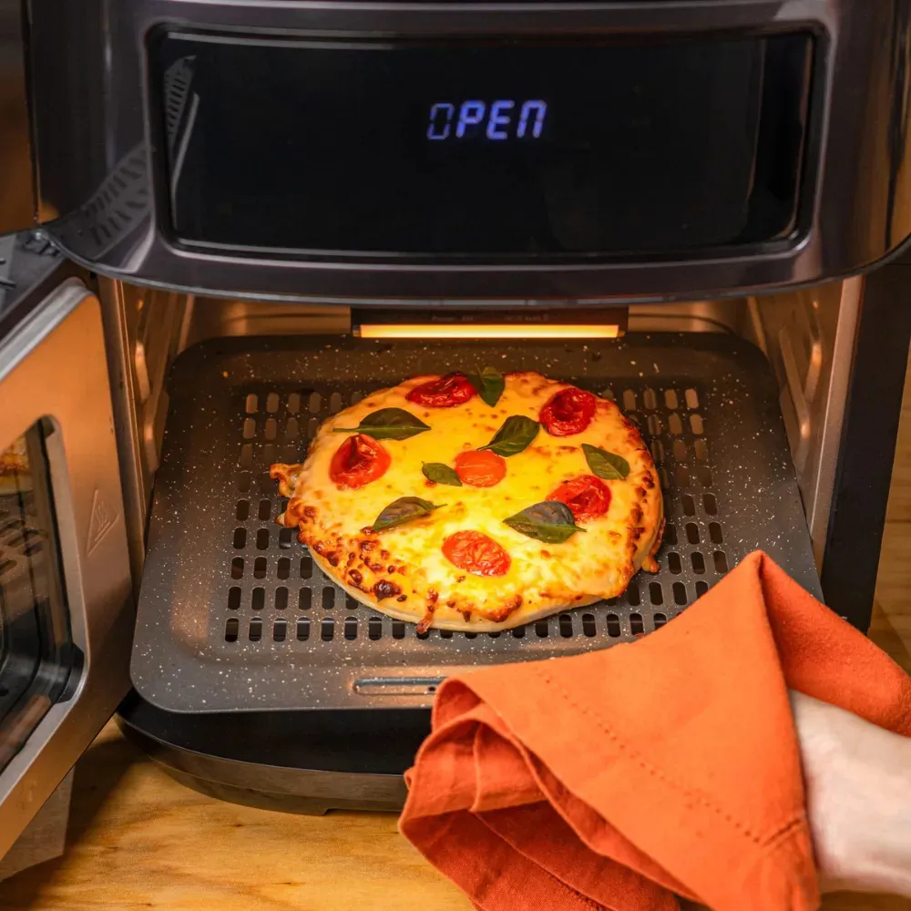 Fritadeira Elétrica Air Fryer Oven Black INOX WAP WAOD2 12 Litros 4 em 1 Porta com Abertura Lateral e Removível 1800W 8