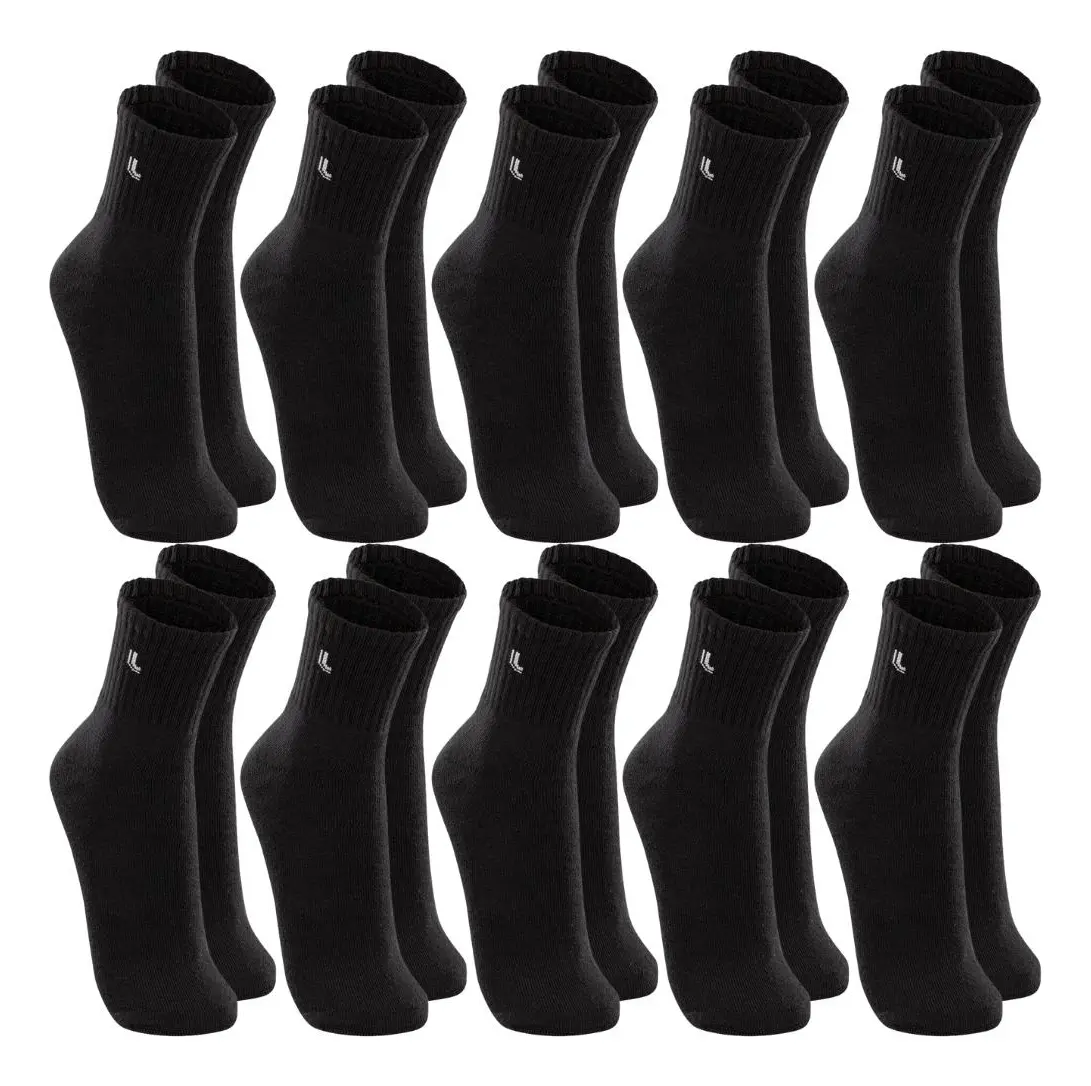 Kit 10 Pares Meia Lupo Original Masculina Cano Médio Algodão