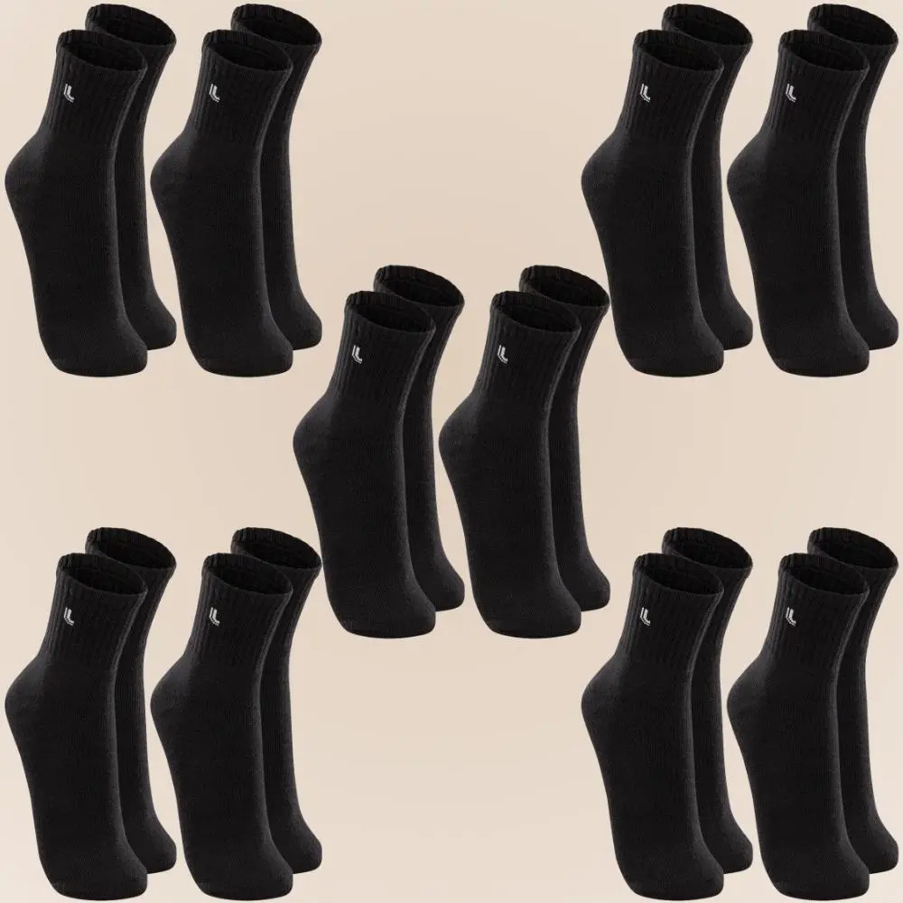 Kit 10 Pares Meia Lupo Original Masculina Cano Médio Algodão 5