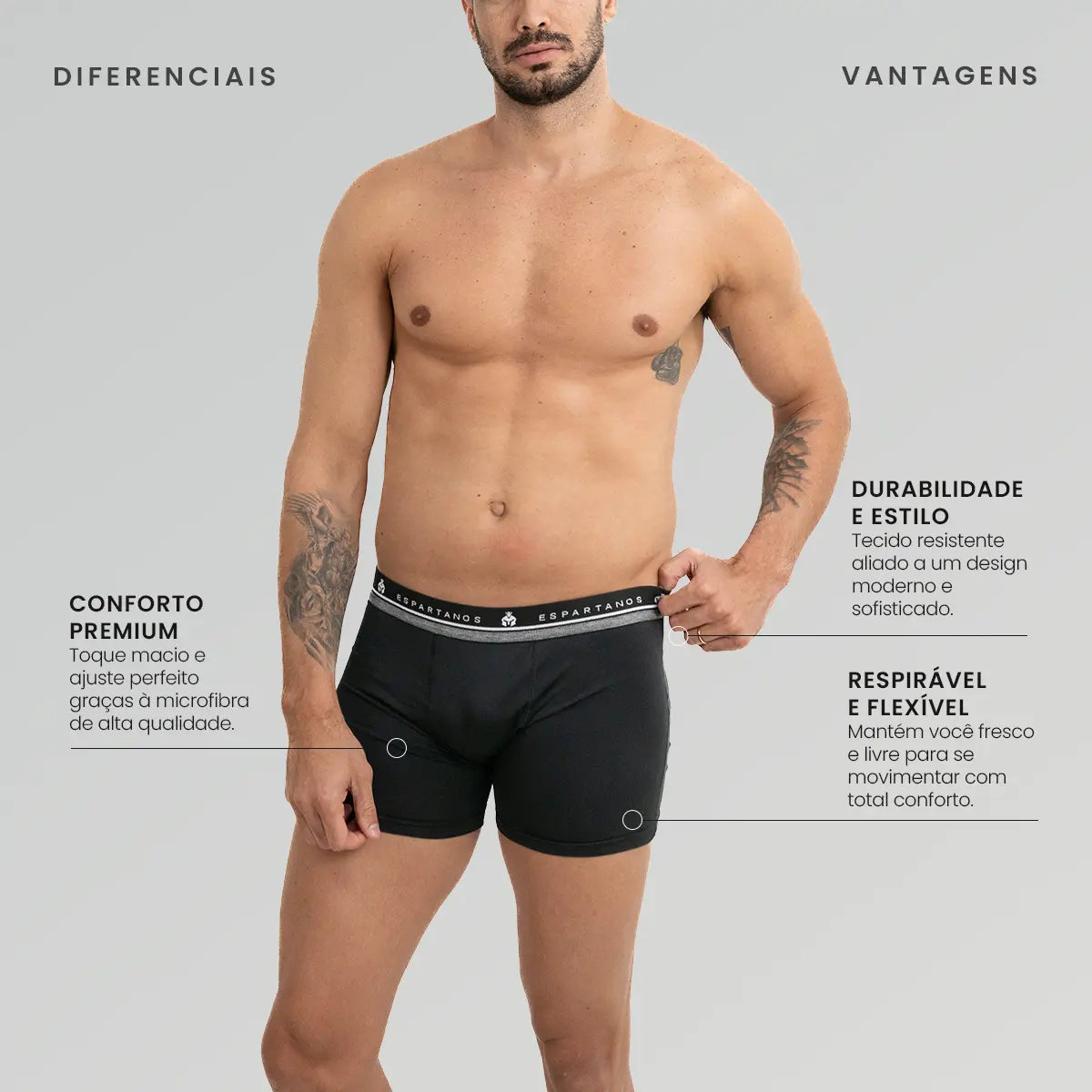 Kit Com 10 Cuecas Boxer Masculina Microfibra Original 3