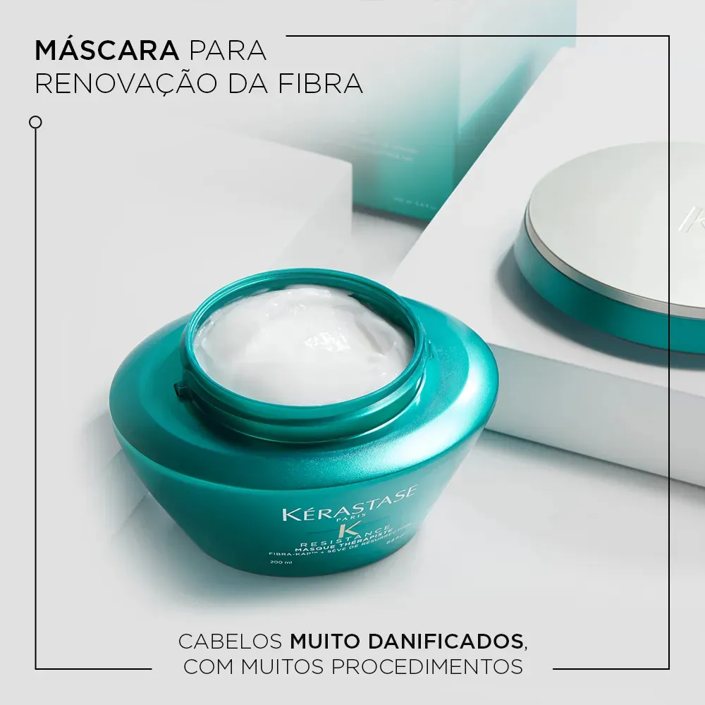 Máscara de Reconstrução Profunda para Cabelos Danificados, Força e Elasticidade Résistance Thérapiste Kérastase 200ml 2