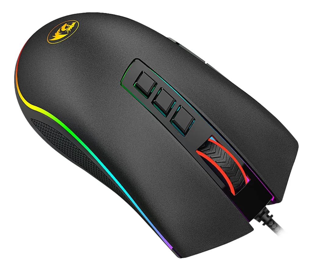 Mouse Gamer Redragon Cobra Rgb Preto Preto 4