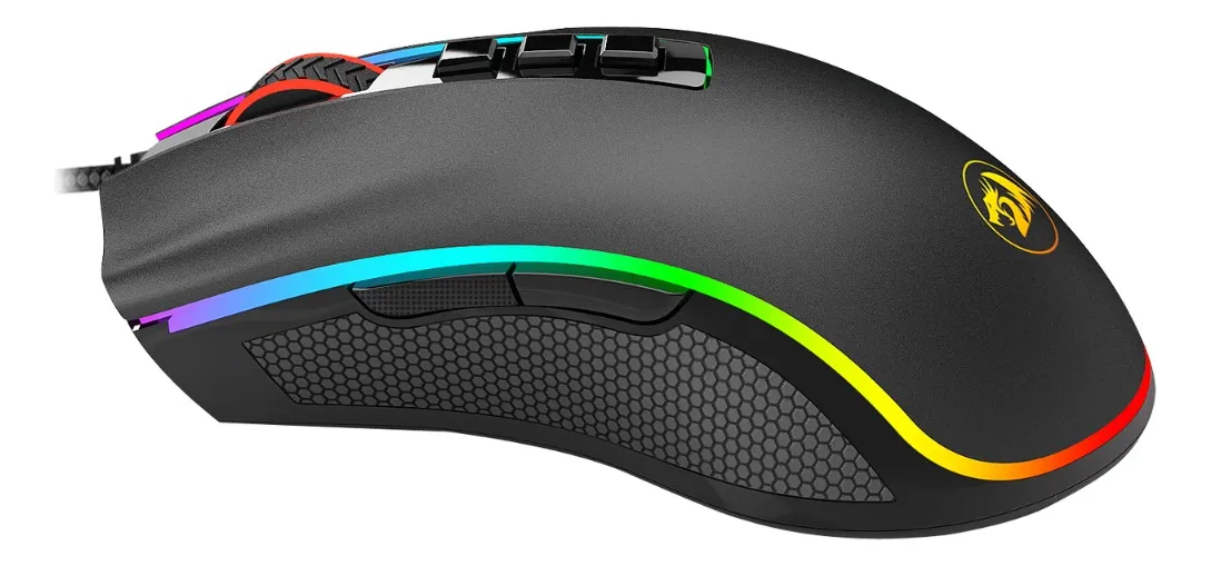 Mouse Gamer Redragon Cobra Rgb Preto Preto 2