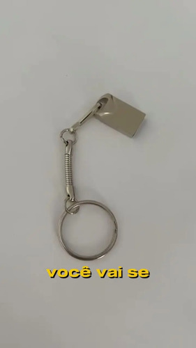 Pen Drive 32gb Mini Chaveiro Resistente Rápido Usb Metal Cor Prata Alta Velocidade Compatível Desktop Pc Notebook Som Automotivo Wmix Eletrônicos 2