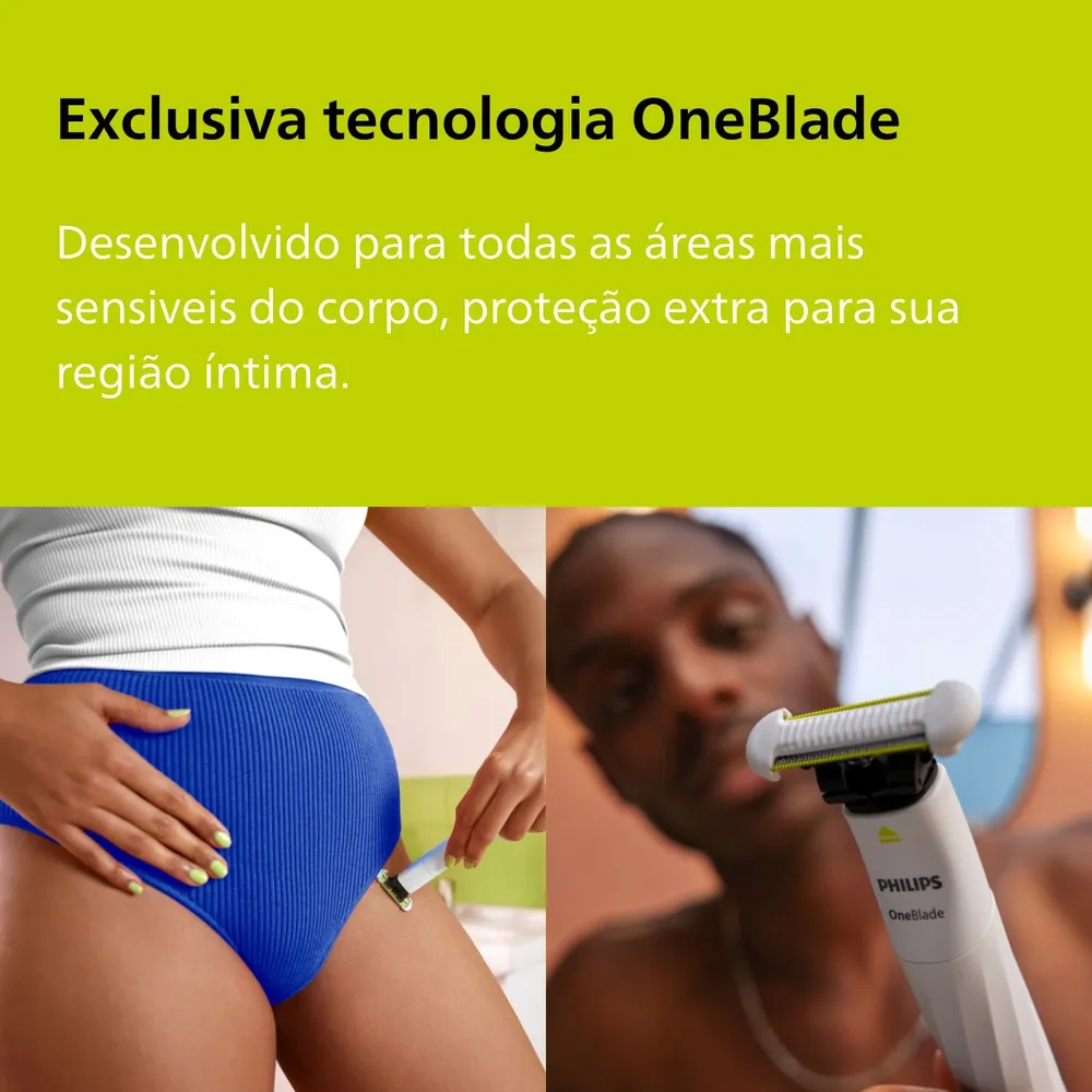 Aparador E Raspador Oneblade Intimate Qp1924/10 Philips 6
