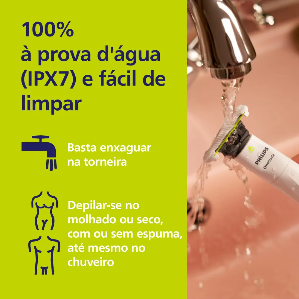 Aparador E Raspador Oneblade Intimate Qp1924/10 Philips 8