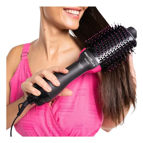 Britânia Escova Secadora Bec02pr 4 Em 1 1300w Cor Preto e Rosa 6