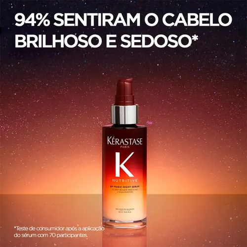 Sérum de Noite Mágica Nutritivo Kérastase Nutritive 8H - Sérum de Nutrição para Cabelo Seco | 90ml | 6