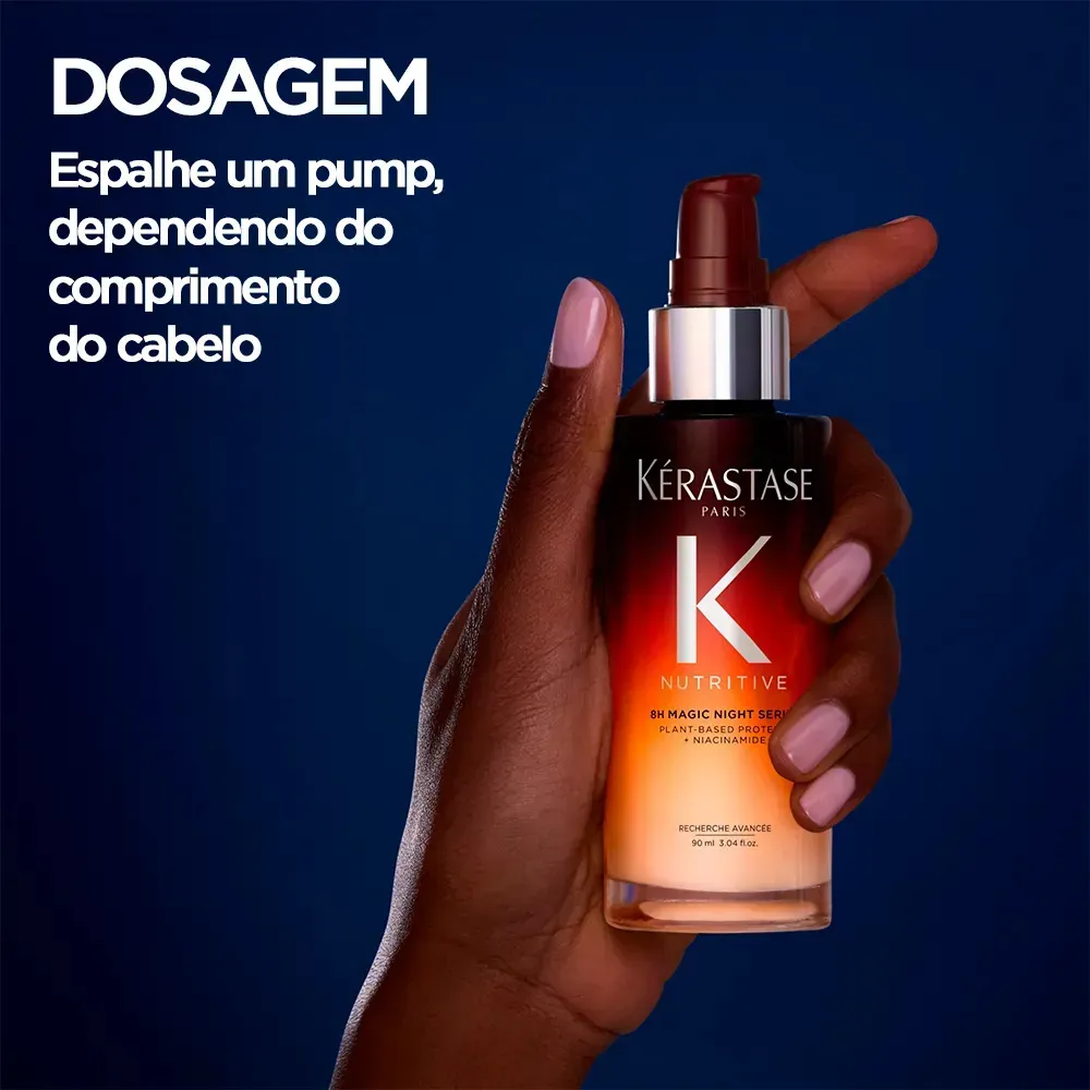 Sérum de Noite Mágica Nutritivo Kérastase Nutritive 8H - Sérum de Nutrição para Cabelo Seco | 90ml | 8