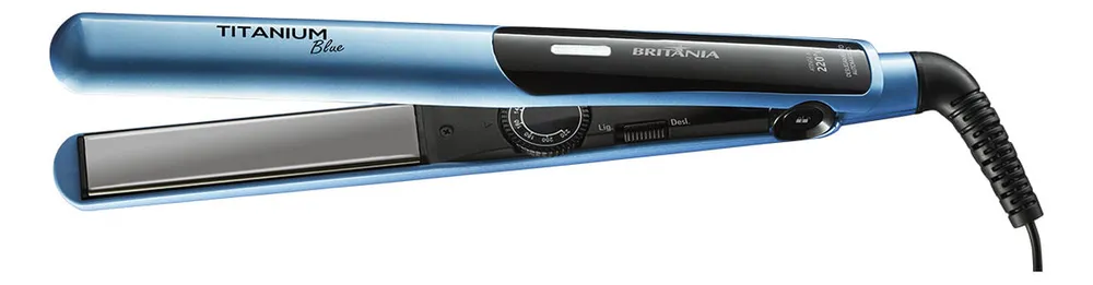 Prancha Britânia Titanium Blue Bivolt 2