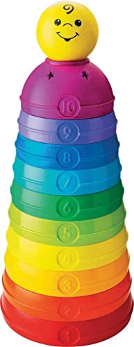 Fisher-Price Brinquedo para Bebês Potinhos Empilhar & Rolar para crianças a partir de 6 meses 4