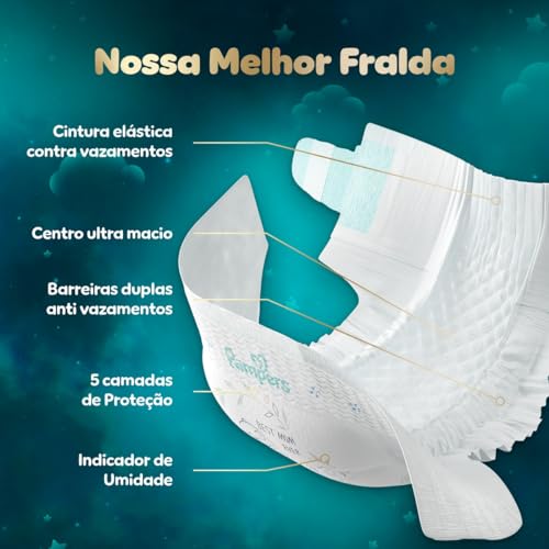 Fralda Pampers Recém Nascido Tamanho RN+ (Até 5 kg), 36 Unidades 2