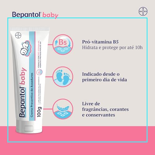 Bepantol Baby Pomada Assadura Bebe, Hipoalergênica, 100g 9