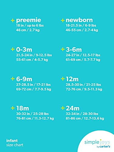 Body Pacote com 8 bodies de manga curta Simple Joys by Carter'sUnisex Bebê 6