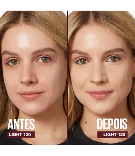 Corretivo Instantâneo Líquido Maybelline NY - Olheiras e Linhas Finas - Fórmula Vegana e Alta Cobertura
