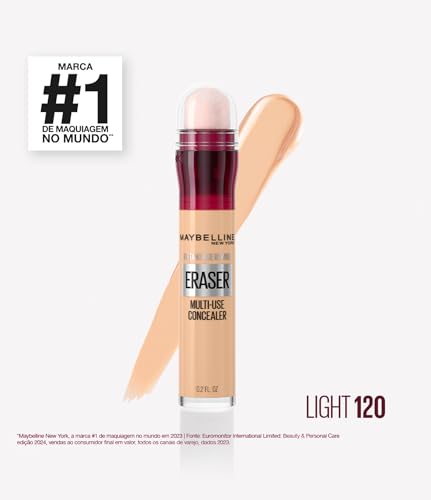 Corretivo Instantâneo Líquido Maybelline NY - Olheiras e Linhas Finas - Fórmula Vegana e Alta Cobertura 7