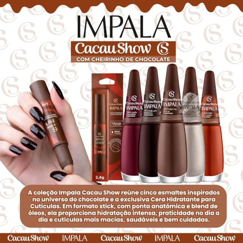 Kit de Esmaltes Cacau Show: 5 Cores Marrons Nude Imperdíveis a Preço Histórico! 5