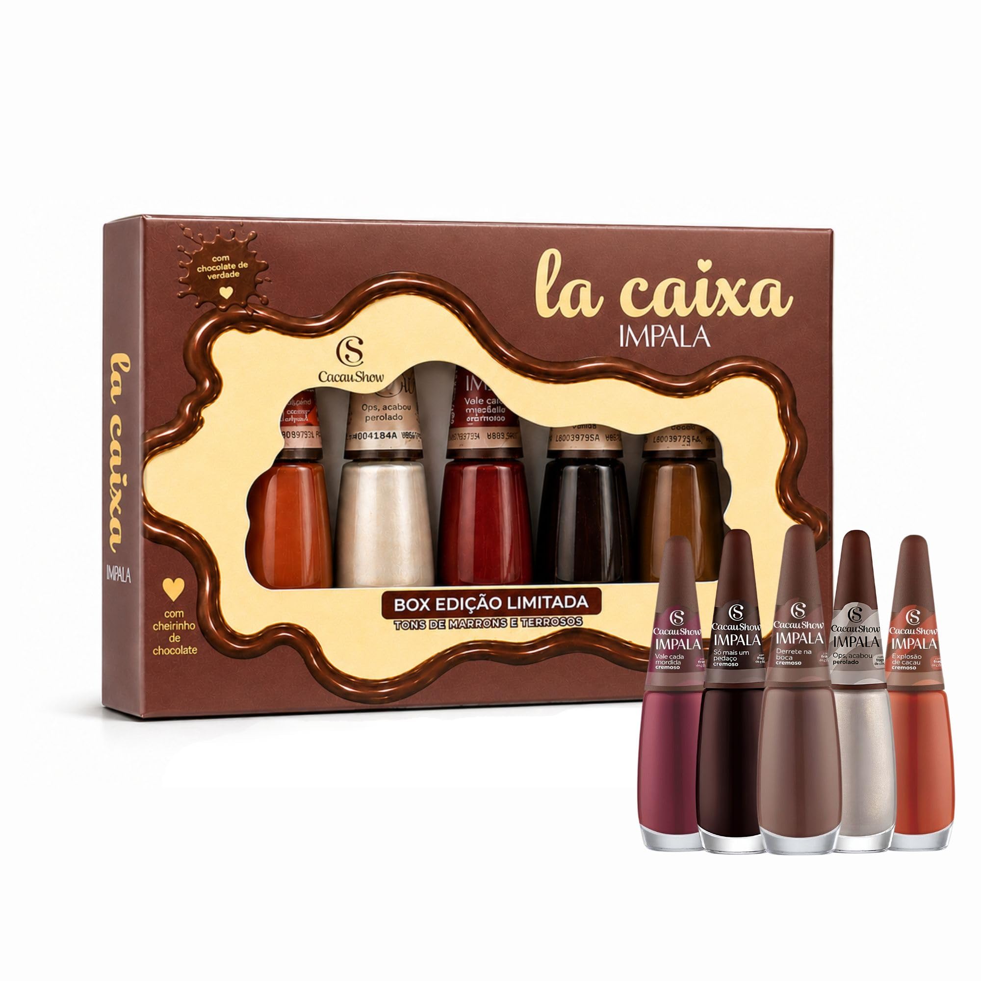 Impala Kit Esmaltes Cacau Show: 5 Unidades de Chocolate com Preço Histórico! 5