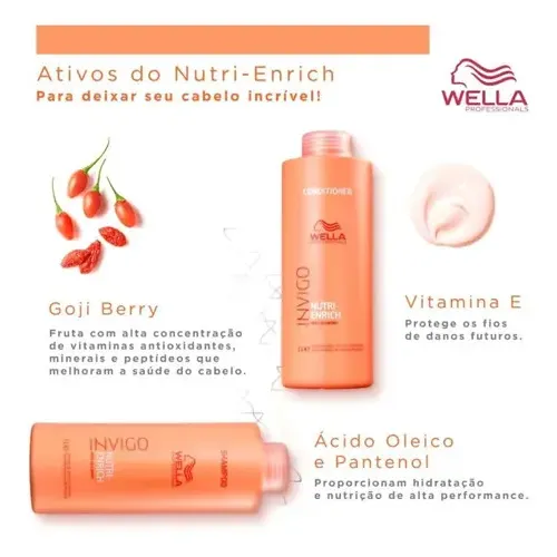 Wella Kit Nutri Enrich 1L + 1L - Desconto Especial