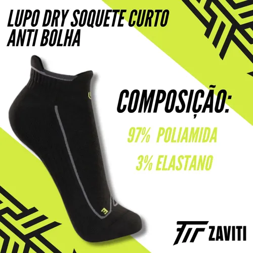 Kit 2 Pares Meia Lupo Dry Soquete Corrida 5