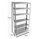 Estante Armário Prateleira de Aço 6 Bandejas Organizador 190cm x 90cm 2