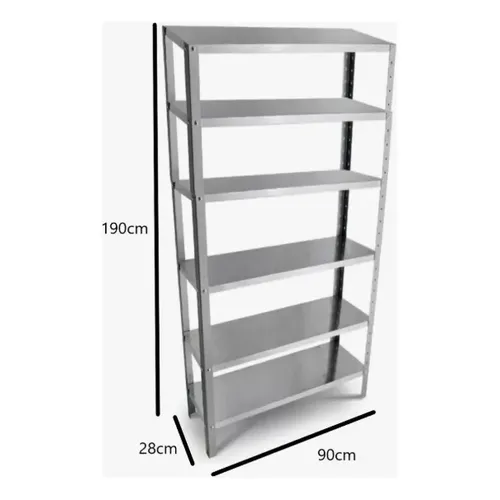 Estante Armário Prateleira de Aço 6 Bandejas Organizador 190cm x 90cm 7