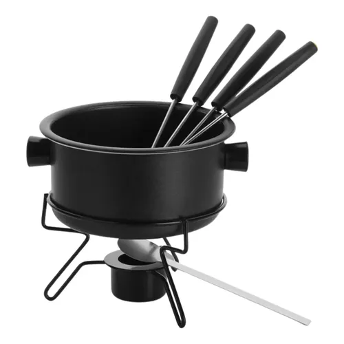 Aparelho Fondue Pop Antiaderente Preto 7 Pçs + 4 Garfos 3