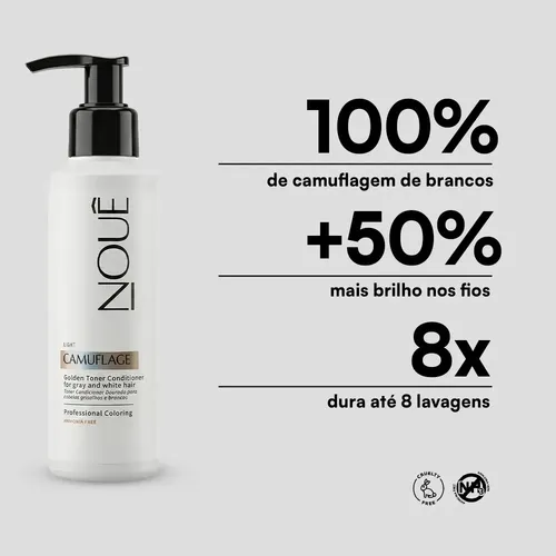 Tonalizante Capilar Nouê Camuflage Light 140ml Loiro 7