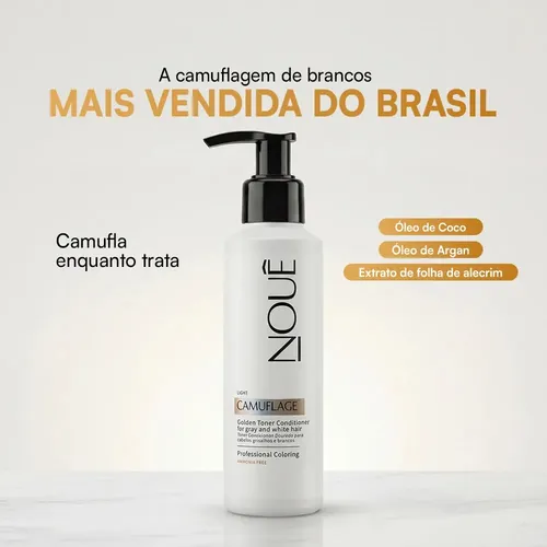 Tonalizante Capilar Nouê Camuflage Light 140ml Loiro 6