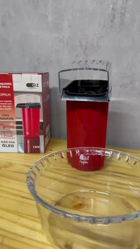 Pipoqueira Elétrica Portátil 110V e 220 Sem Óleo Fritura Ar Quente 4