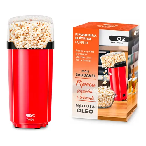 Pipoqueira Elétrica Portátil 110V e 220 Sem Óleo Fritura Ar Quente 7