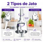 Torneira Purificadora de Água Flexível Cromada - Filtro Carbon Block 4