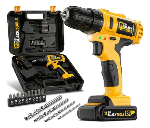 Furadeira Parafusadeira Sem Fio A Bateria Tb-12e 12v 3/8 10mm Com Maleta 2