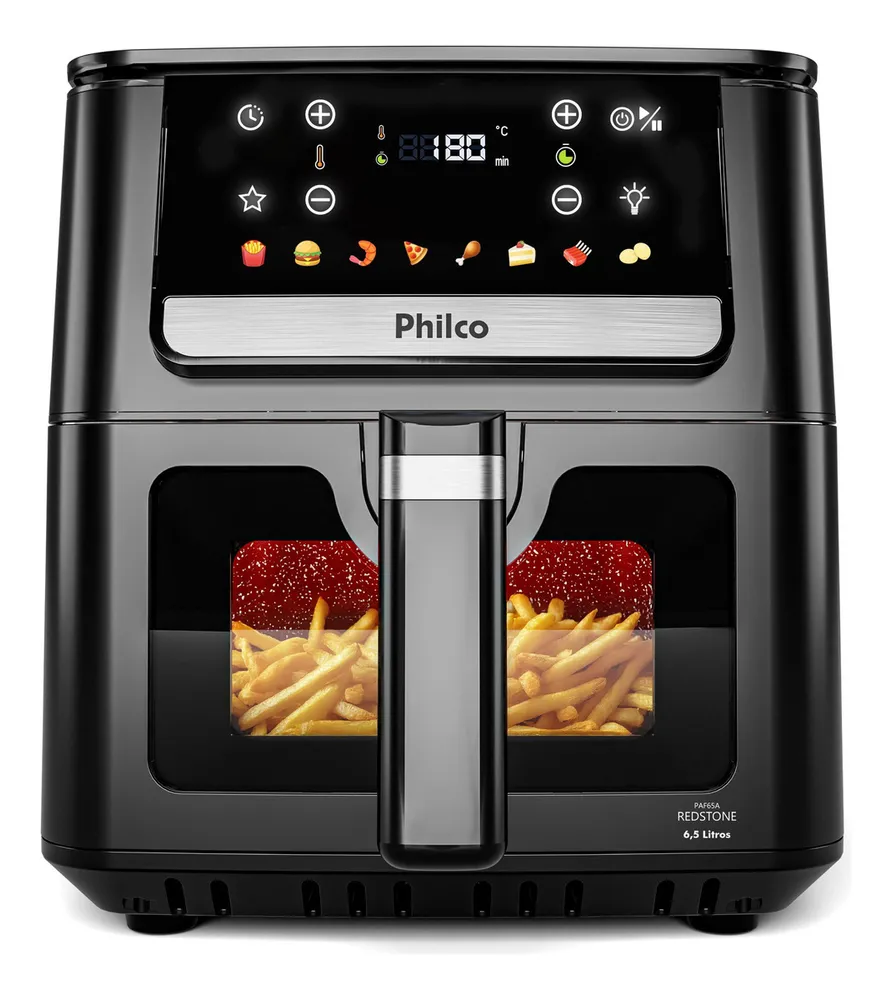 Air Fryer Philco 6,5L Visor Glass e Redstone 1700W PAF65A - Desconto Especial 4