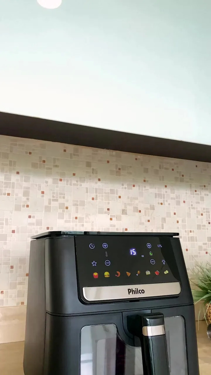 Air Fryer Philco 6,5L Visor Glass e Redstone 1700W PAF65A - Desconto Especial 6