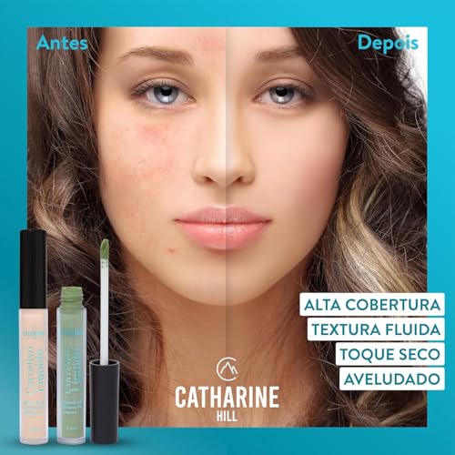 Mini Corretivo Líquido Light Média Cobertura Catharine Hill Travel Size Matte 5