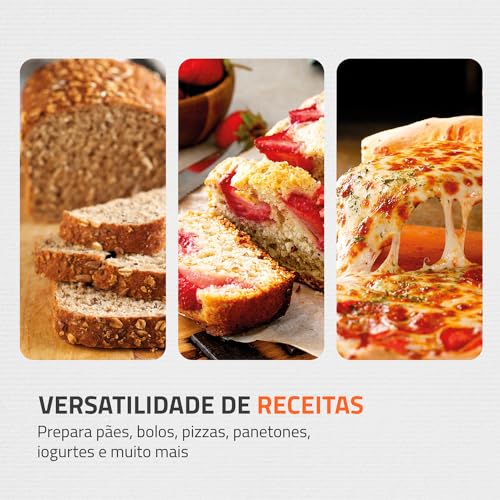 Panificadora Automática Master Bread 700W 220V Preto 7