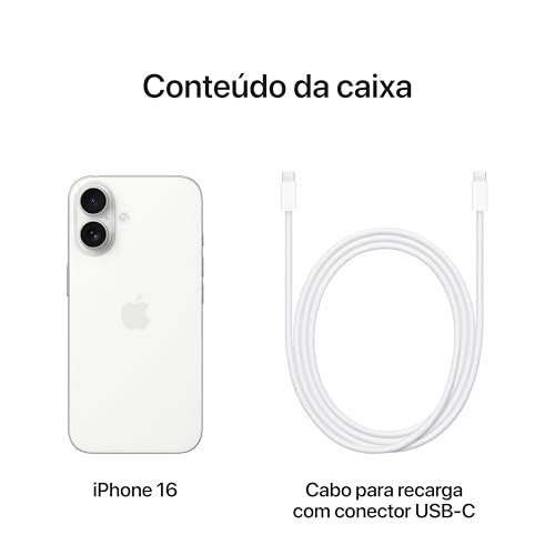 Apple iPhone 16 (256 GB) - Branco - Desconto Especial 5