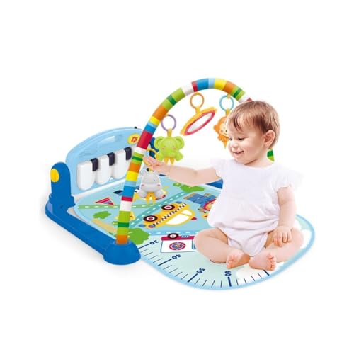 Wakaii Tapete Ginásio Musical Interativo Infantil Automóveis com Teclado Musical, 4 Mobiles de... 2