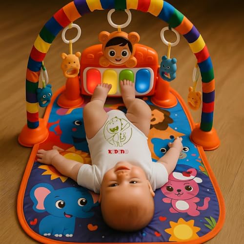 Tapete Musical Infantil com Piano e Arco, 24 peças, Desenvolvimento Motor e Sensorial 10