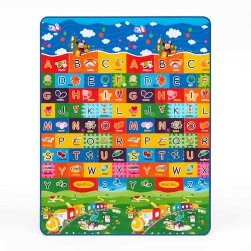 Tapete De Atividades Infantil Com Proteção Térmica Para Bebê 1,80 X 1,20m 7