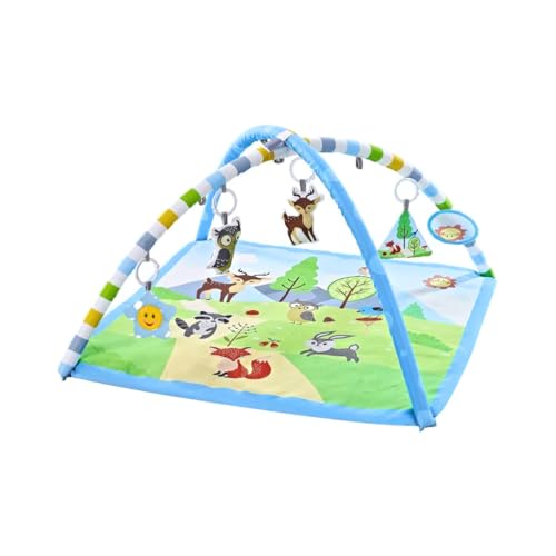 Maxi Tapete de Atividades Bebê Com Luz Musical Floresta Kit 24 peças 2