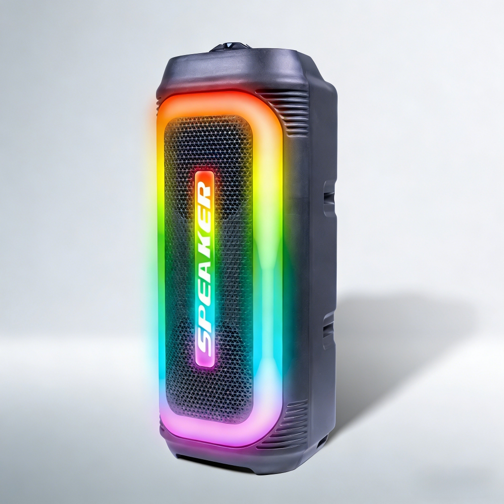 Caixa de som Bluetooth Portátil Com Led RGB Portátil FM USB TWS 30W Para Praia, Festa ou Viagem